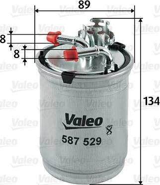 Valeo 587529 - Filtro carburante www.autoricambit.com