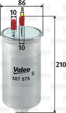 Valeo 587575 - Filtro carburante www.autoricambit.com