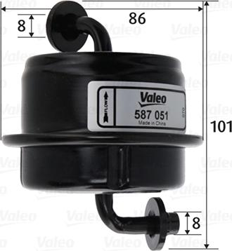 Valeo 587051 - Filtro carburante www.autoricambit.com