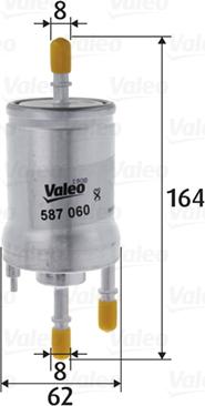 Valeo 587060 - Filtro carburante www.autoricambit.com