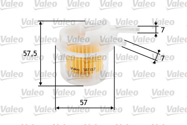 Valeo 587017 - Filtro carburante www.autoricambit.com