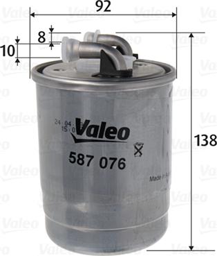 Valeo 587076 - Filtro carburante www.autoricambit.com