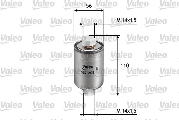 Valeo 587209 - Filtro carburante www.autoricambit.com