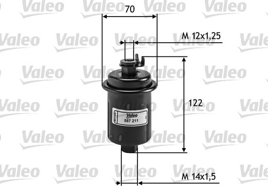 Valeo 587211 - Filtro carburante www.autoricambit.com