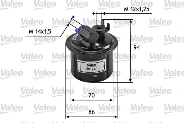 Valeo 587217 - Filtro carburante www.autoricambit.com