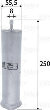 Valeo 587749 - Filtro carburante www.autoricambit.com