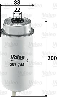 Valeo 587744 - Filtro carburante www.autoricambit.com