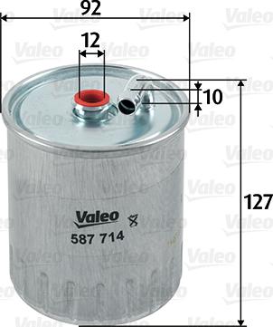 Valeo 587714 - Filtro carburante www.autoricambit.com