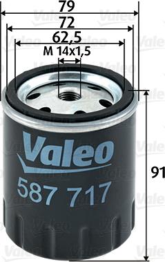 Valeo 587717 - Filtro carburante www.autoricambit.com