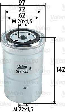 Valeo 587732 - Filtro carburante www.autoricambit.com