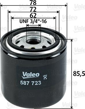 Valeo 587723 - Filtro carburante www.autoricambit.com