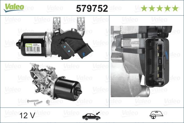 Valeo 579752 - Motore tergicristallo www.autoricambit.com