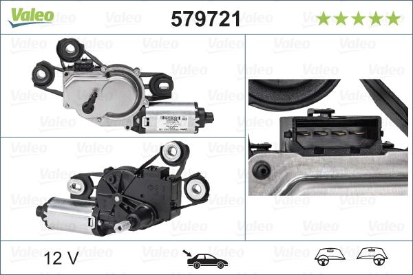 Valeo 579721 - Motore tergicristallo www.autoricambit.com