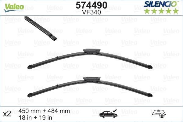 Valeo 574490 - Spazzola tergi www.autoricambit.com