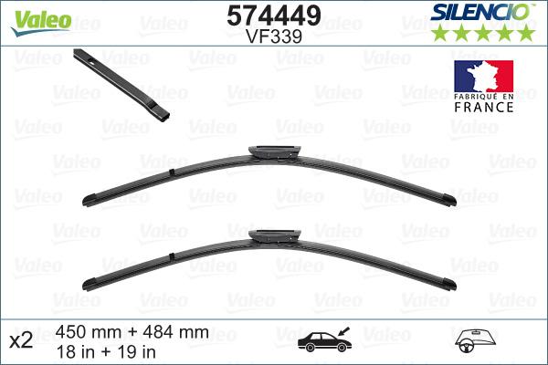 Valeo 574449 - Spazzola tergi www.autoricambit.com