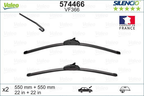 Valeo 574466 - Spazzola tergi www.autoricambit.com