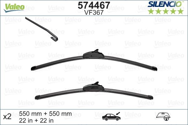 Valeo 574467 - Spazzola tergi www.autoricambit.com