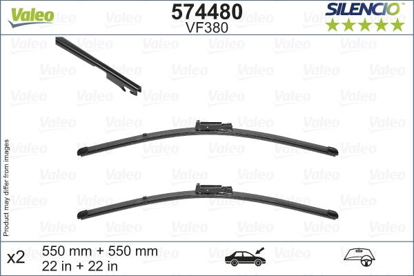 Valeo 574480 - Spazzola tergi www.autoricambit.com