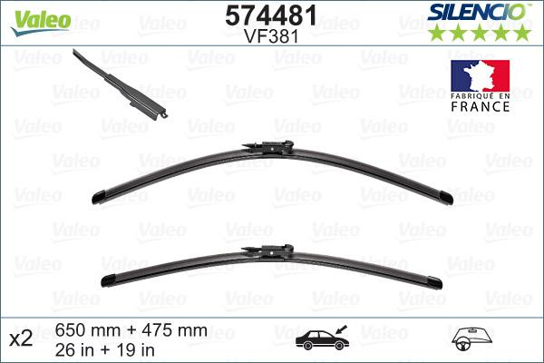 Valeo 574481 - Spazzola tergi www.autoricambit.com