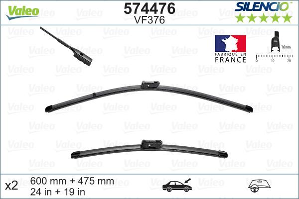 Valeo 574476 - Spazzola tergi www.autoricambit.com