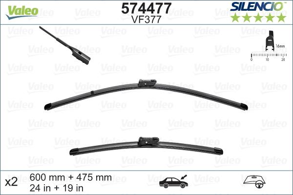 Valeo 574477 - Spazzola tergi www.autoricambit.com