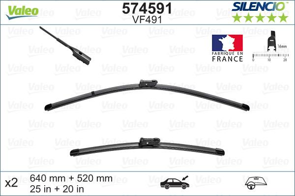 Valeo 574591 - Spazzola tergi www.autoricambit.com