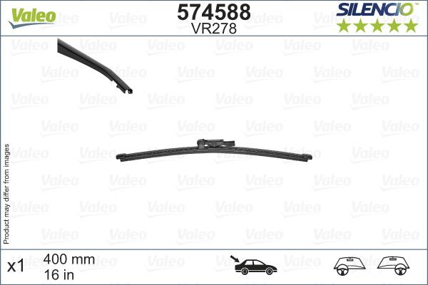 Valeo 574588 - Spazzola tergi www.autoricambit.com