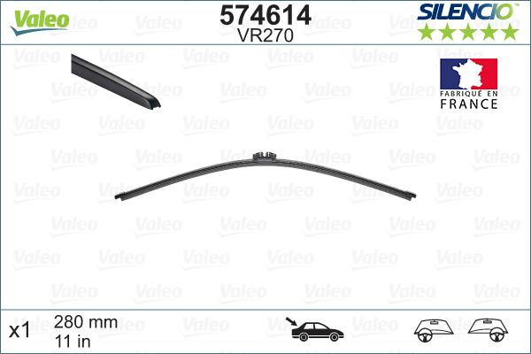 Valeo 574614 - Spazzola tergi www.autoricambit.com