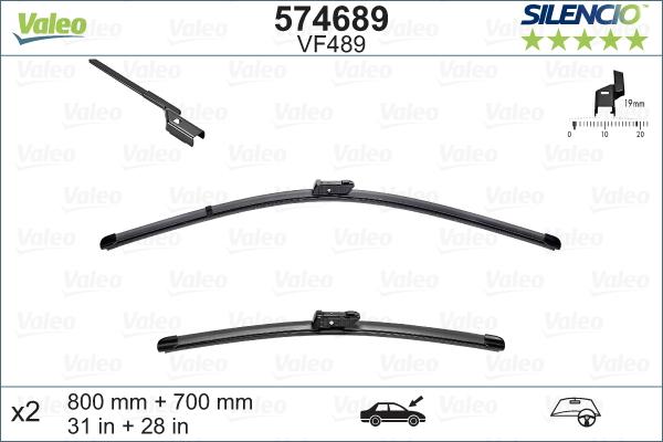 Valeo 574689 - Spazzola tergi www.autoricambit.com