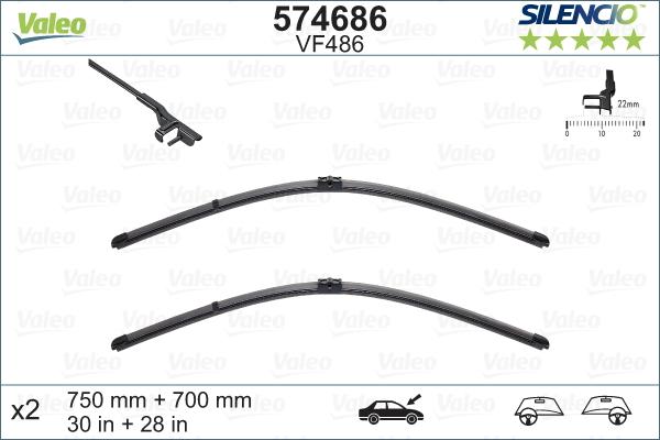 Valeo 574686 - Spazzola tergi www.autoricambit.com