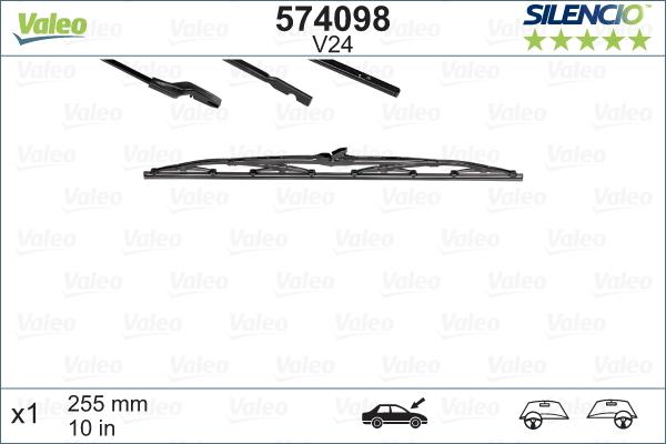 Valeo 574098 - Spazzola tergi www.autoricambit.com