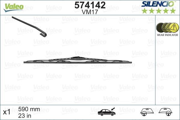 Valeo 574142 - Spazzola tergi www.autoricambit.com