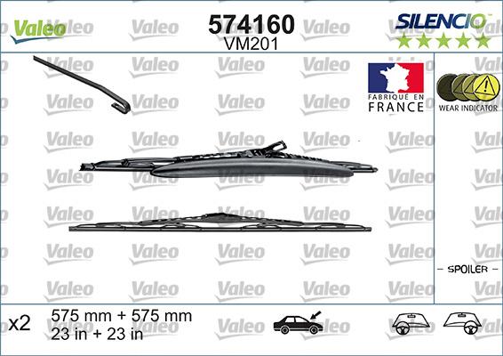 Valeo 574160 - Spazzola tergi www.autoricambit.com