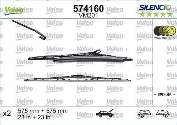 Valeo 574160 - Spazzola tergi www.autoricambit.com