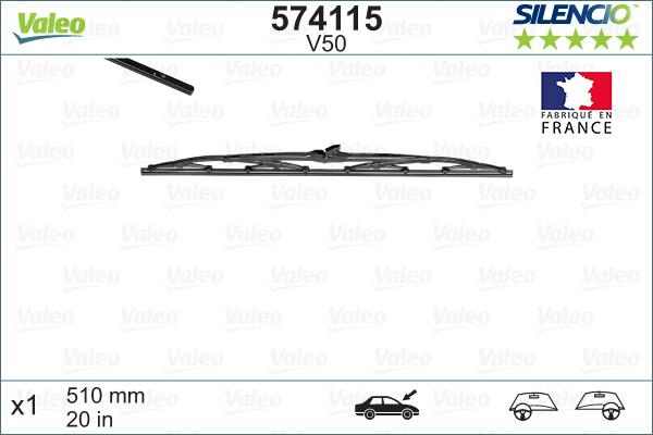 Valeo 574115 - Spazzola tergi www.autoricambit.com