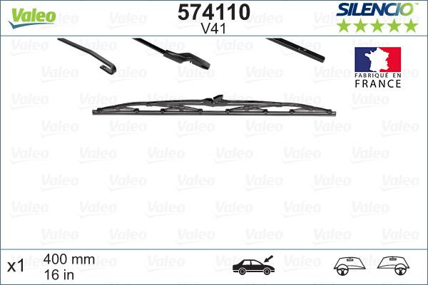 VALEO 574110 - Spazzola tergi www.autoricambit.com