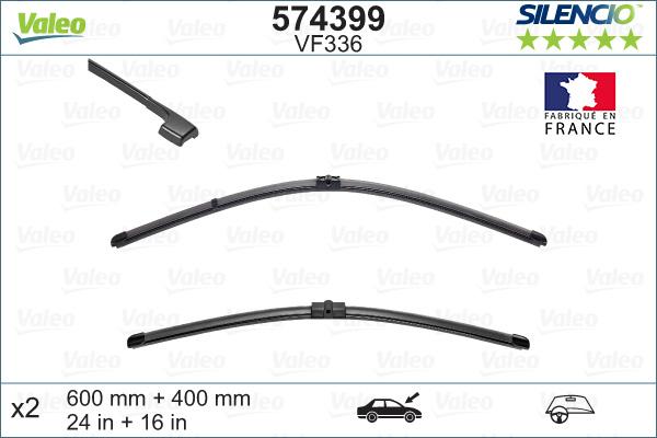 Valeo 574399 - Spazzola tergi www.autoricambit.com