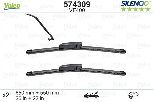 Valeo 574309 - Spazzola tergi www.autoricambit.com