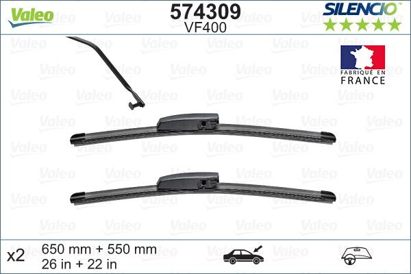 Valeo 574309 - Spazzola tergi www.autoricambit.com