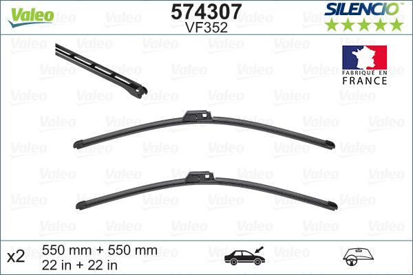 Valeo 574307 - Spazzola tergi www.autoricambit.com