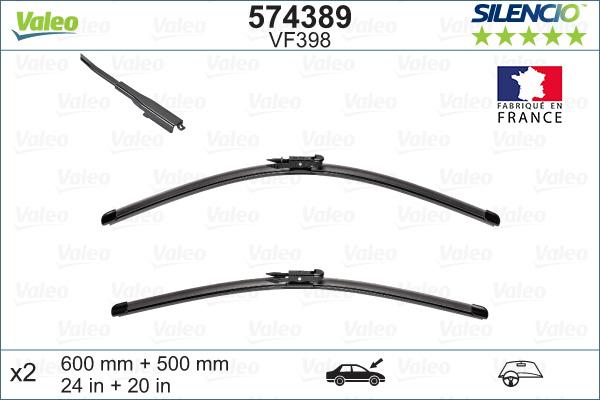 Valeo 574389 - Spazzola tergi www.autoricambit.com