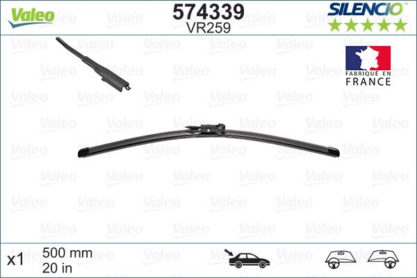 Valeo 574339 - Spazzola tergi www.autoricambit.com