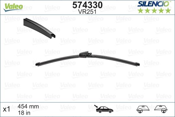 Valeo 574330 - Spazzola tergi www.autoricambit.com