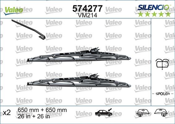 Valeo 574292 - Spazzola tergi www.autoricambit.com