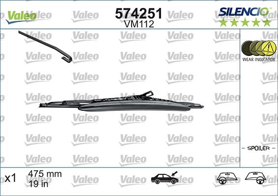 Valeo 574251 - Spazzola tergi www.autoricambit.com