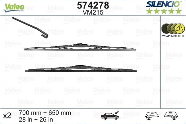 Valeo 574278 - Spazzola tergi www.autoricambit.com