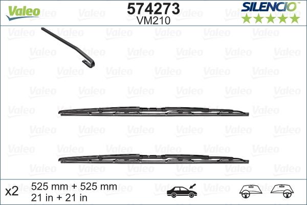 Valeo 574273 - Spazzola tergi www.autoricambit.com