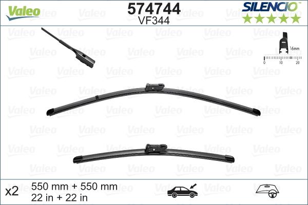 Valeo 574744 - Spazzola tergi www.autoricambit.com