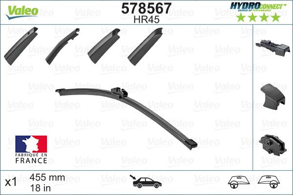 Valeo 578567 - Spazzola tergi www.autoricambit.com