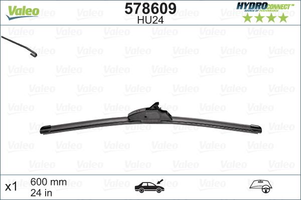 Valeo 578609 - Spazzola tergi www.autoricambit.com